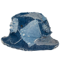 Patchwork Denim Bucket Hat